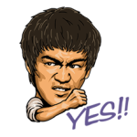 Bruce Lee Sticker 2