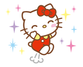 Hello Kitty Happy Days Emoji matrica