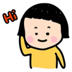 移动女孩的MiM贴纸 1