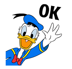 Stiker Emoji Donald Bebek