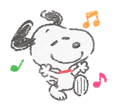 Cute Crayon Snoopy Emojis Stickers