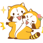 Rascal and Lily: Raccoons in Love Stickers 3