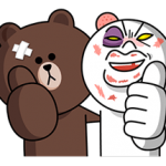 LINE Znaky: Přehnaná reakce! nálepky 13