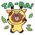 Jungle Brown Stickers 4