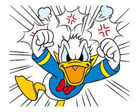 Donald Duck dukun It Up! Stiker Emoji