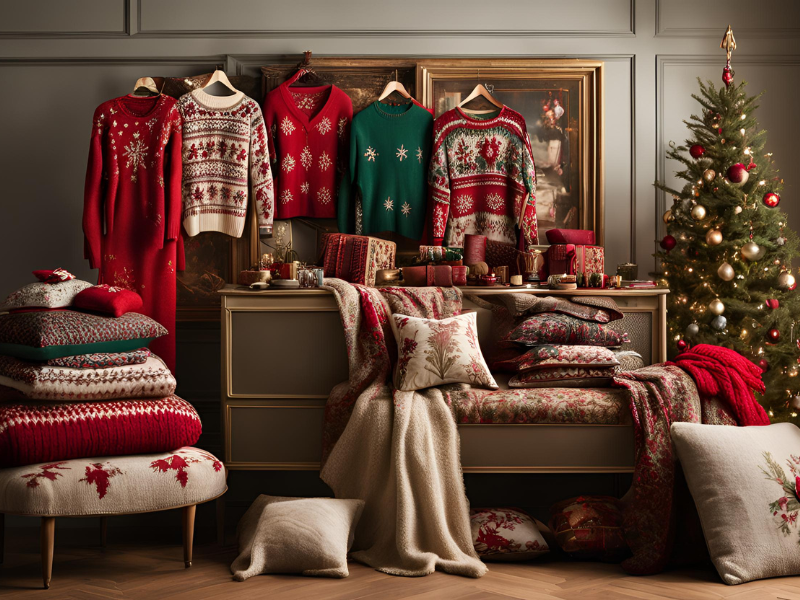 tạo dáng với cây thông noel 5