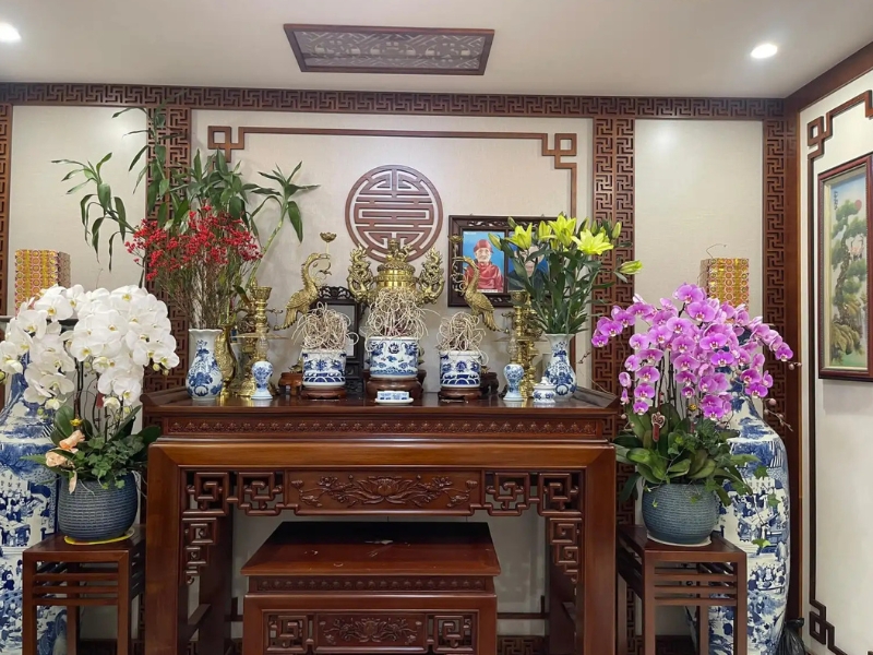 tết cắm hoa gì trên bàn thờ 5