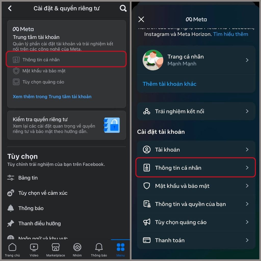 khoá trang cá nhân facebook bảo vệ quyền riêng tư 7