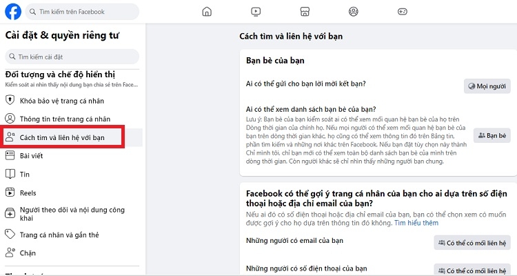 khôi phục lại cài đặt facebook - ảnh 2