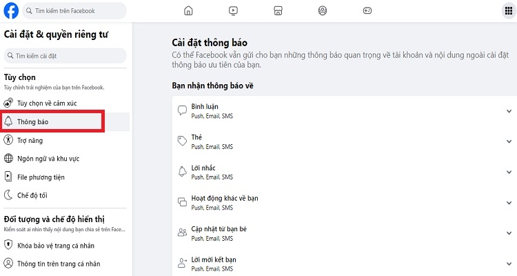 khôi phục lại cài đặt facebook - ảnh 3