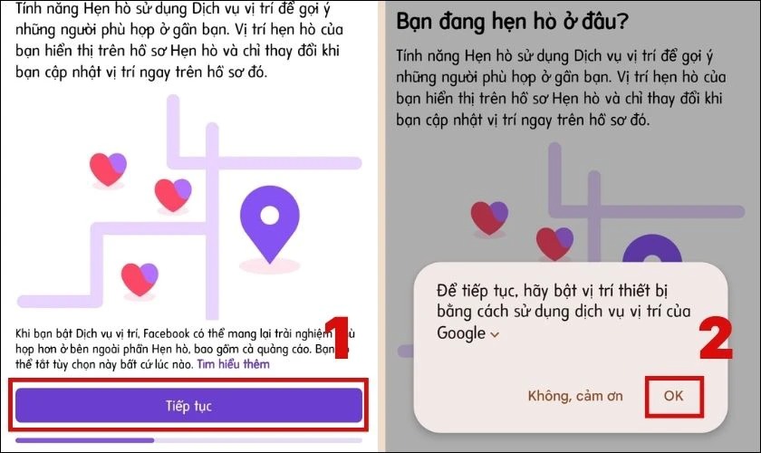 cách set hẹn hò trên facebook 4