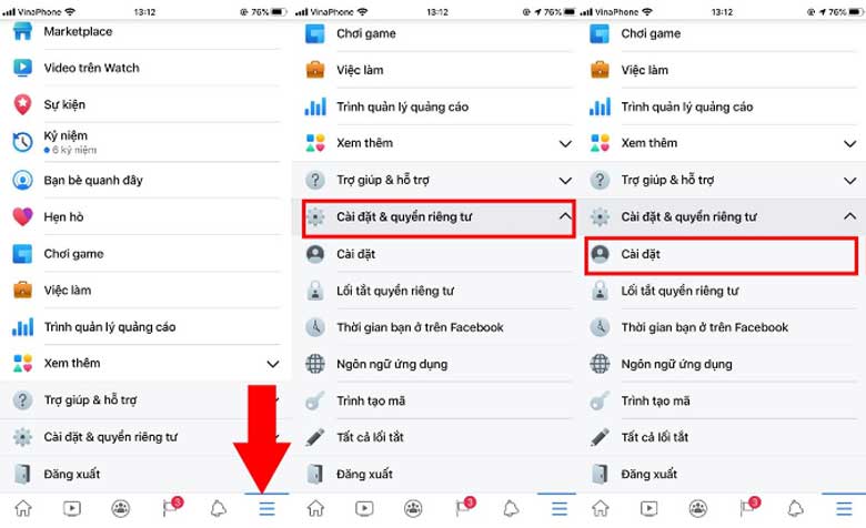 cách thay đổi mật khẩu facebook 1