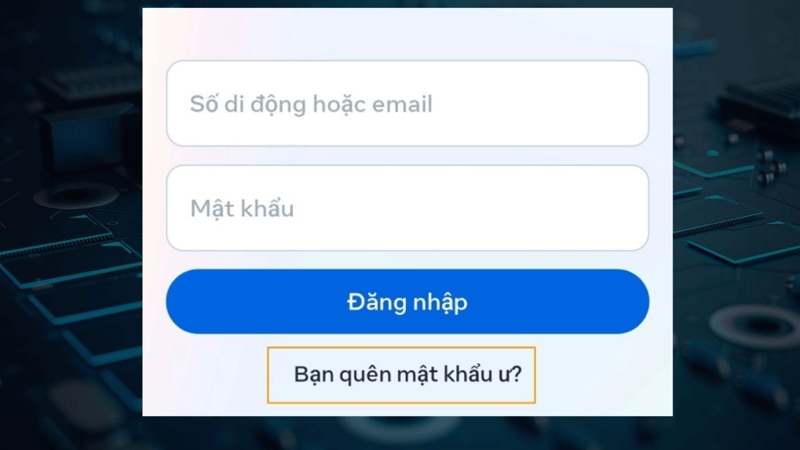cách tìm lại mật khẩu facebook 13