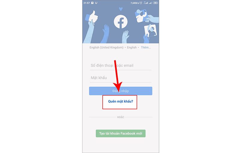 cách tìm lại mật khẩu facebook 4