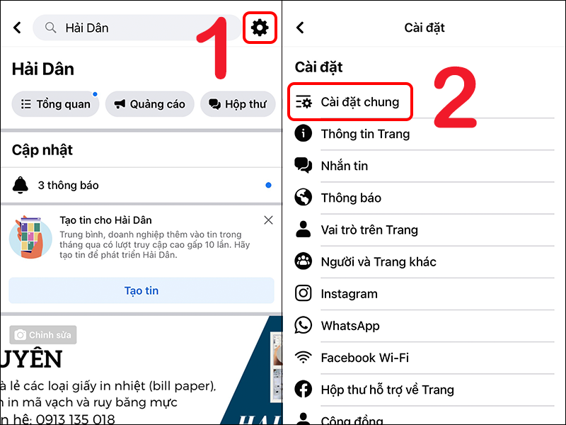 cách xóa trang đã tạo trên facebook 7